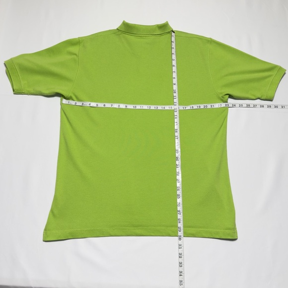 Bahama Bay Vibrant Green Size Large Polo Shirt  Excellent - Picture 3 of 6